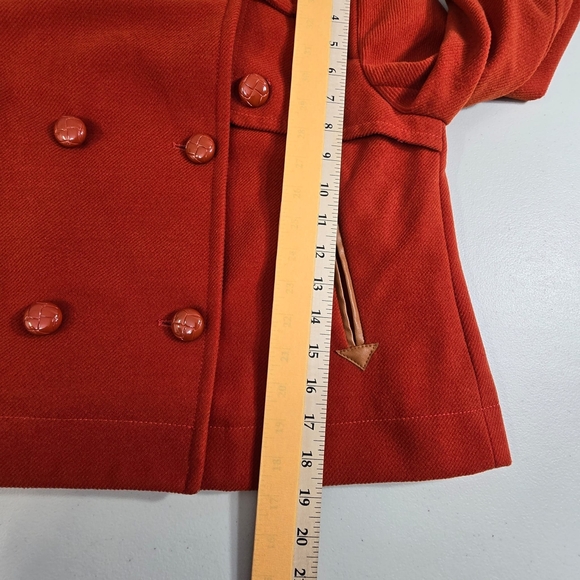 Pou Dou Dou  Jacket Women’s M  Orange Crop Blazer - Picture 7 of 11